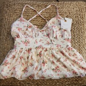 Originality Floral Pink Top